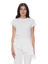 GRACIA ASYMMETRIC CUT RUCHED SIDE TOP